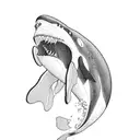 killer whale tattoo design idea