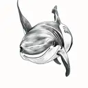 killer whale tattoo design idea