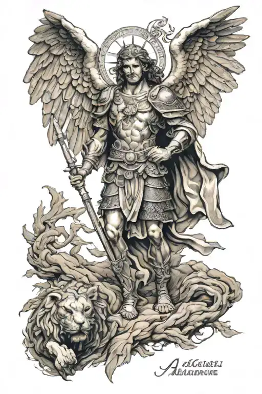 St. Michael the Archangle micheal tattoo design idea