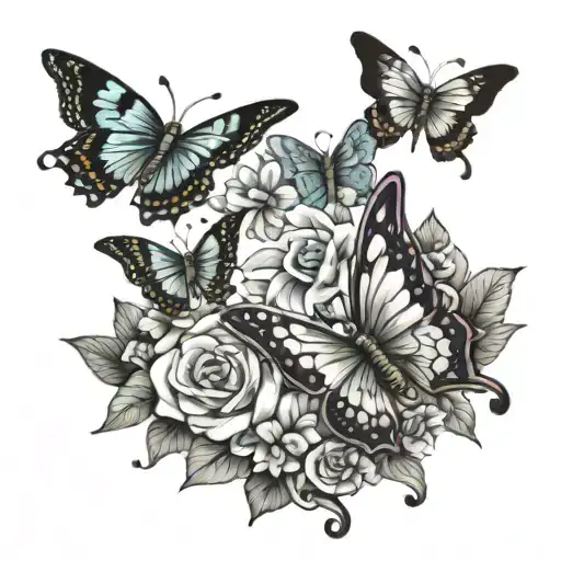 butterfly 11 family 7 tattoo design idea