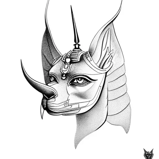 Anubis and Horus  tattoo design idea