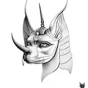 Anubis and Horus  tattoo design idea