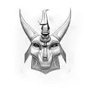 Anubis and Horus  tattoo design idea