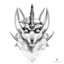 Anubis and Horus  tattoo design idea