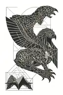 sphinx gate from neverending story tattoo design idea