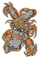 crab glock 17x gen 5 tattoo design idea