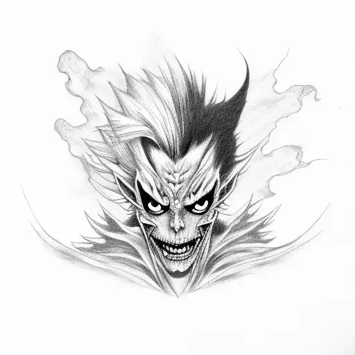 Ryuk tattoo design idea