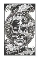 grateful dead lightning bolt tattoo design idea