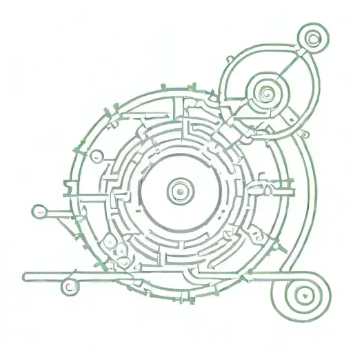wheel spinning, V incorporated, computer circuit board tattoo design idea