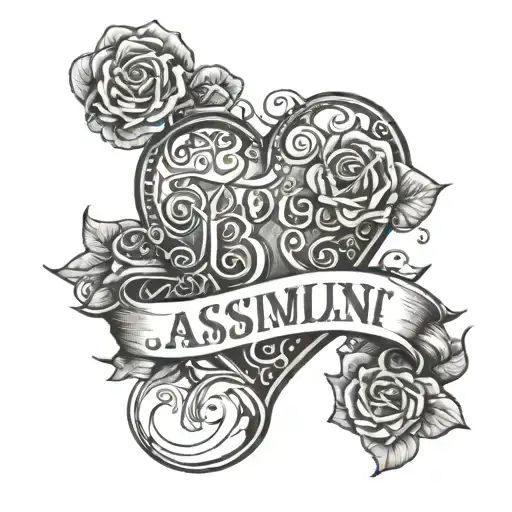 The names Jasiah Monroe and Brooklyn Monroe with a heart around the names with 1/2/19 above Jasiah Monroe and 2/22/24 be tattoo design idea