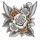 memorial piece tattoo design idea