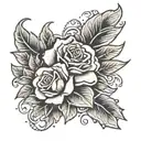 memorial piece tattoo design idea