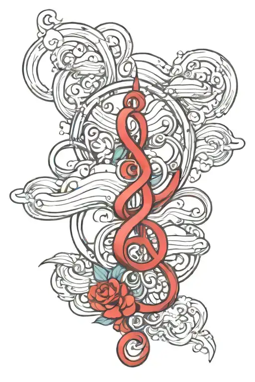 protect your peace in all caps, always centered underneith it in cursive with red infinity signs on each side of always tattoo design idea