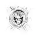 Superhero mashup featuring your favorite comic book characters in a gaming setting tattoo design idea