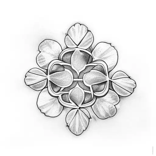 4 leaf clover and the writing:” I make my tattoo design idea