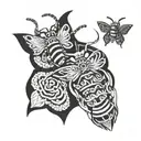 inca bees maori tribal tattoo design idea