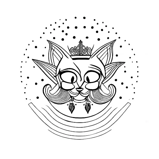 tiara tattoo design idea