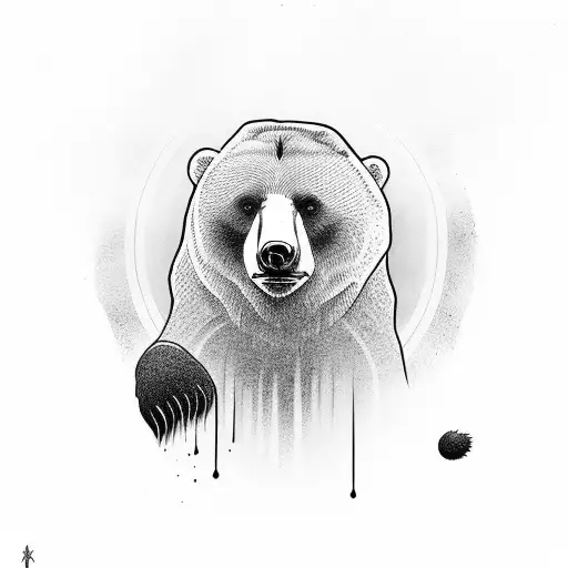 Bear tattoo design idea