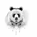 Bear tattoo design idea