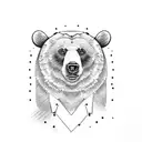 Bear tattoo design idea