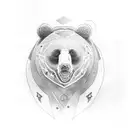 Bear tattoo design idea