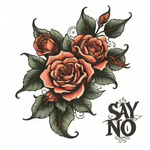 say no to rape tattoo design idea