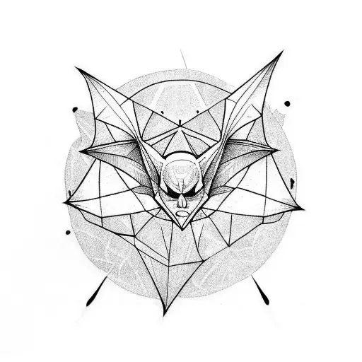 Bat tattoo design idea