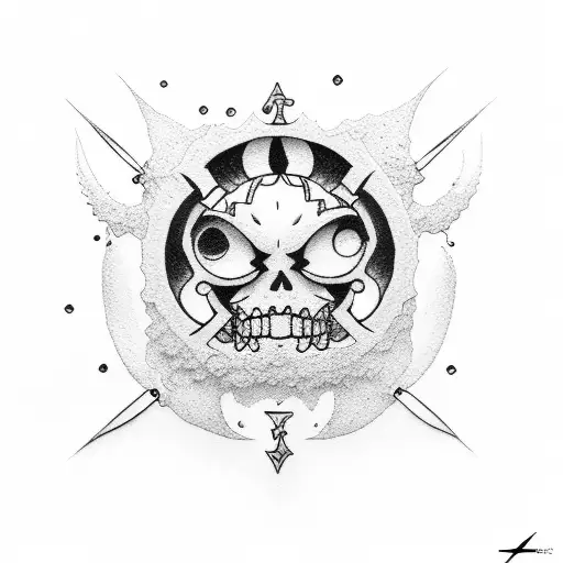 ace one piece tattoo design idea