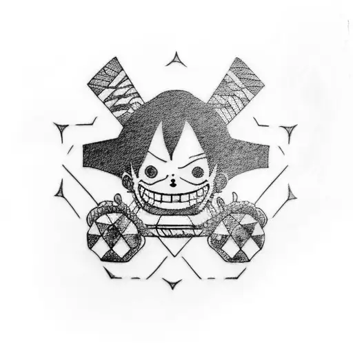 luffy  tattoo design idea