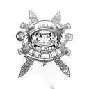 luffy  tattoo design idea