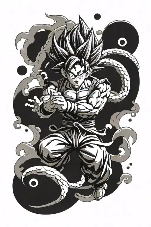 Dragon Ball Z tattoo design idea