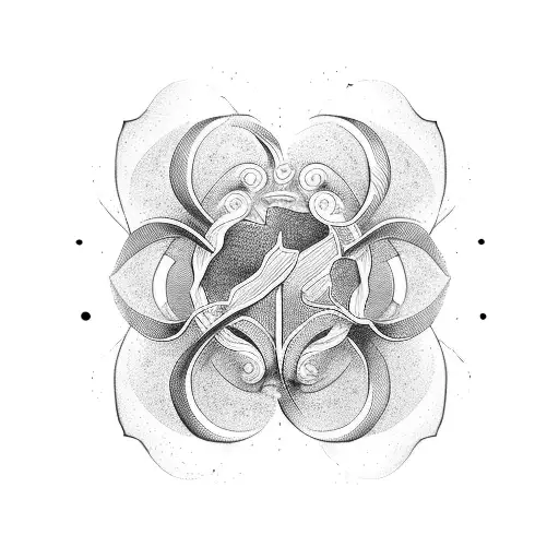 old School broken vase tattoo design idea