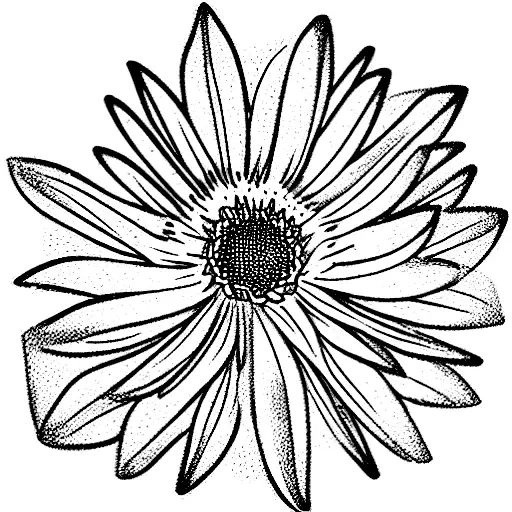 Crysanthemum and Lavendar tattoo design idea