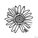 Crysanthemum and Lavendar tattoo design idea