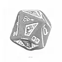 D&D d20 dice tattoo design idea