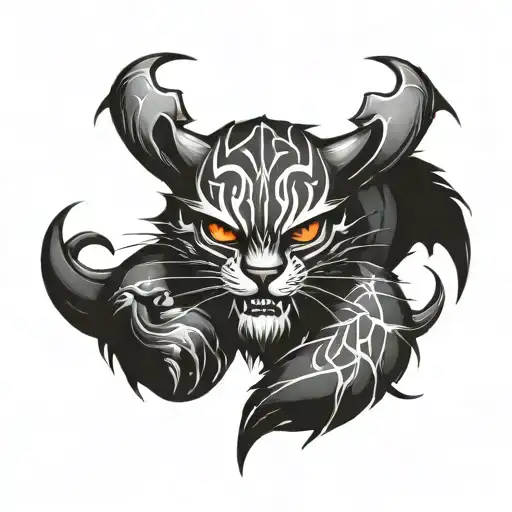 4 claw scratch marks tattoo design idea