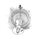 music lines from sheet music and they have the lyrics "times like these" running along them  tattoo design idea