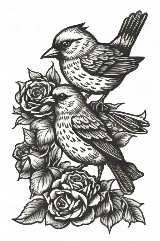 canary minimal  tattoo design idea