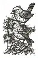 canary minimal  tattoo design idea