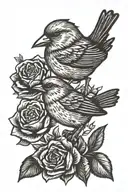 canary minimal  tattoo design idea