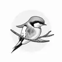 Swallow Bird tattoo design idea