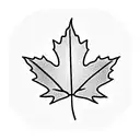 Maple Leaf with metal tattoo design idea