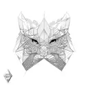 Diamond tattoo design idea