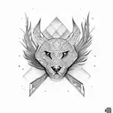 Diamond tattoo design idea