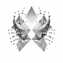 Diamond tattoo design idea