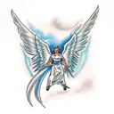 Angel Michael tattoo design idea