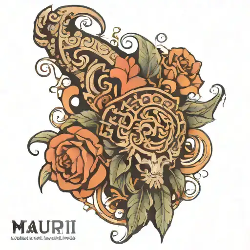 mauri tattoo for a man forearm half sleeve tattoo design idea