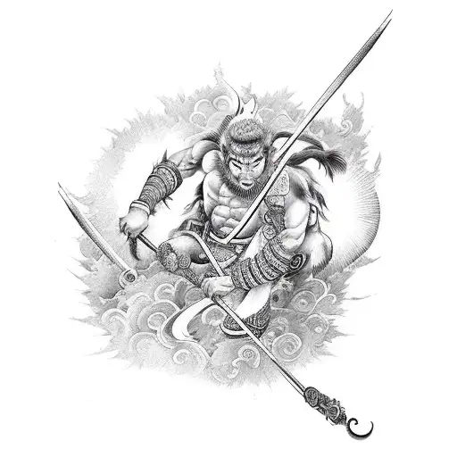 Sun Wukong tattoo design idea