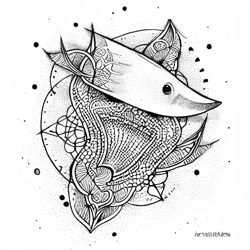 kayak tattoo design idea