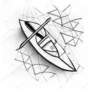 kayak tattoo design idea